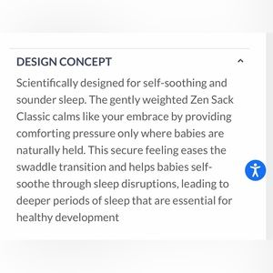Nested Bean Zen Sleep Sack, White with gray accents, Size Medium